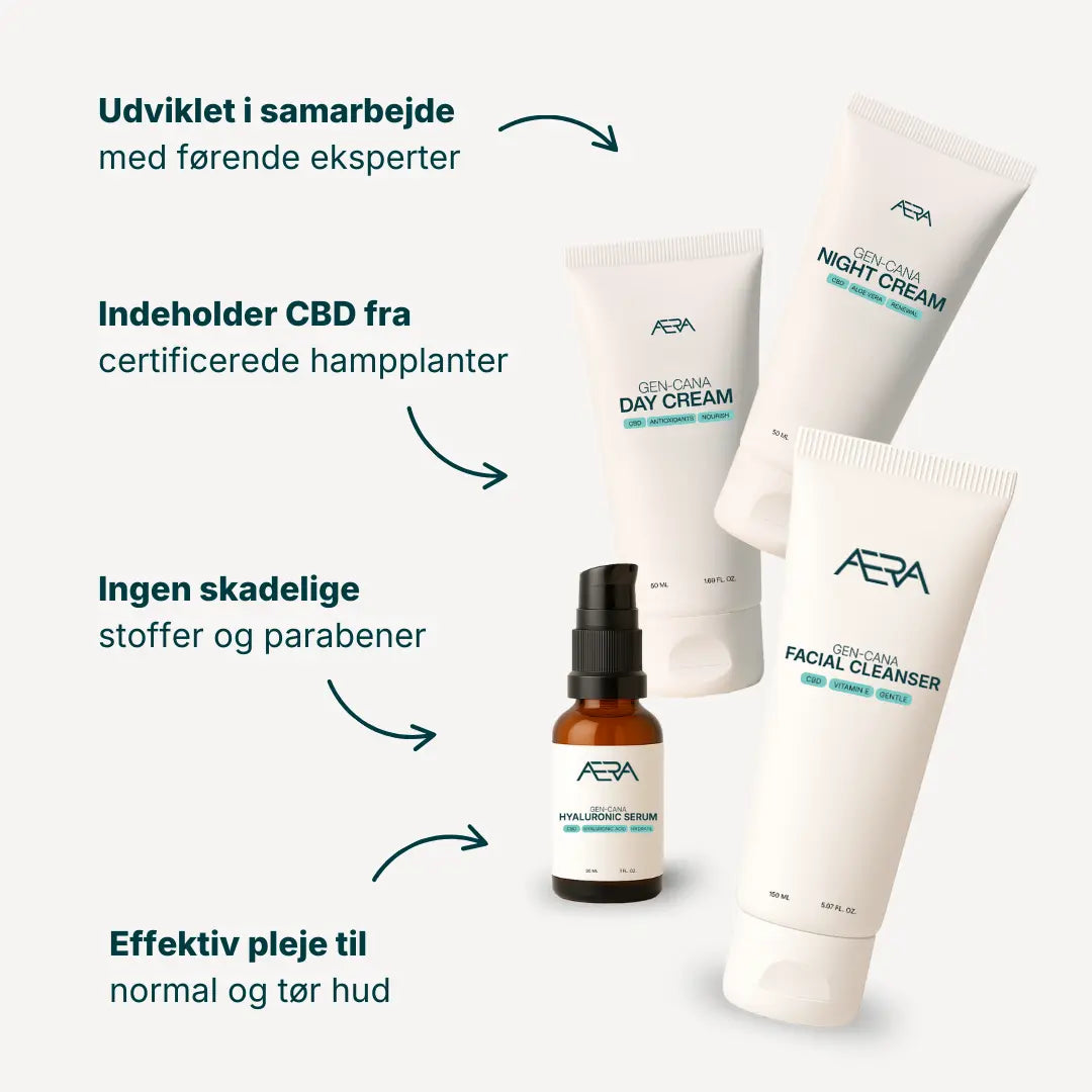 Ansigtspakken til normal til tør hud fra ÆRA Care er særligt effektiv mod en lang række hudproblemer grundet de mange gode fugtende ingredienser.